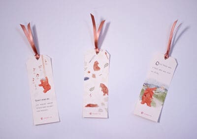 sticky bear bookmarks